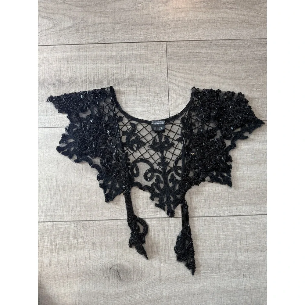Vintage Beaded Lace Bolero Shrug‎